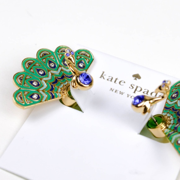 kate spade peacock earrings - Picture 2 of 6